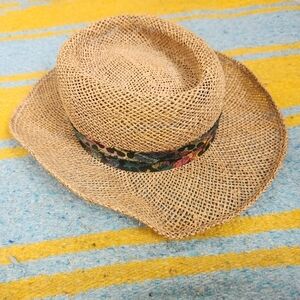 Vintage Disney Goofy's Hat Co Straw Brimmed Sun hat